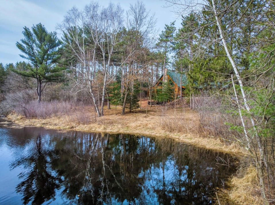 Catch and release fishing in the private pond