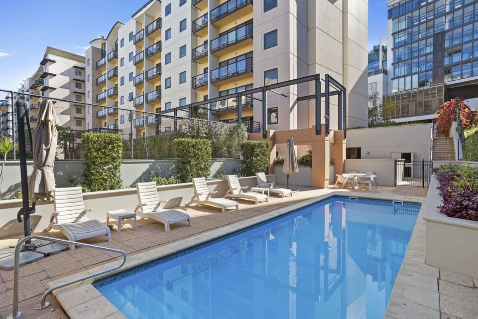Make a splash! Guests have access to this fantastic shared outdoor swimming pool area