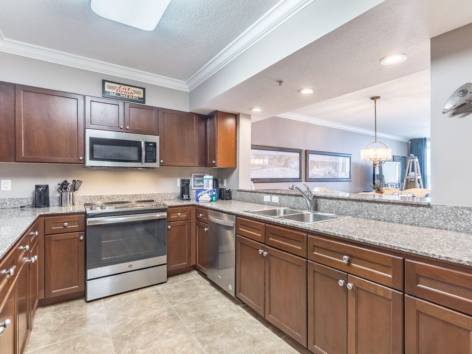 The kitchen comes stocked with silverware, pots, and pans; free to use!