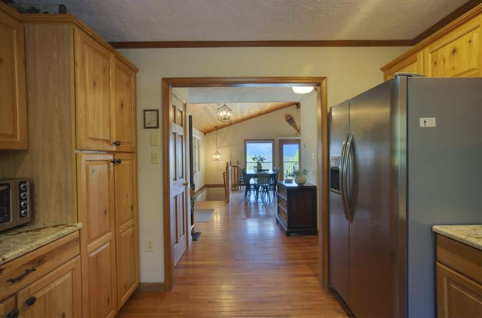 Kitchen Open to Dining Area