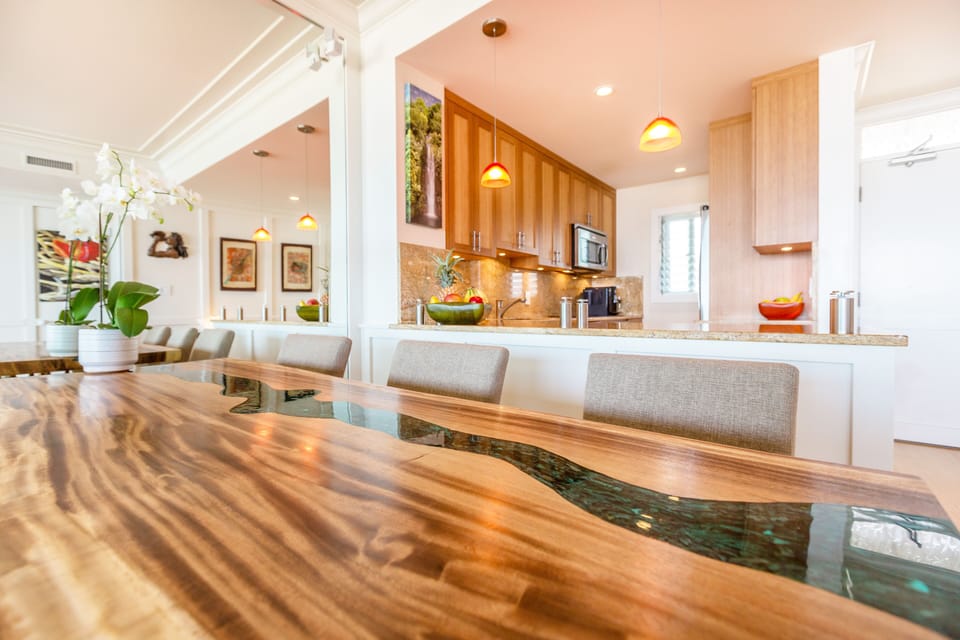 Enjoy an amazing meal on this extraordinary dinning room table for a once in a lifetime experience