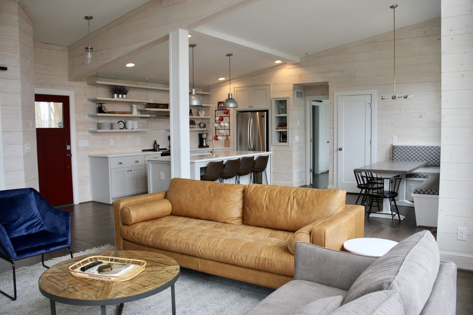 Main Living room, dining and kitchen.