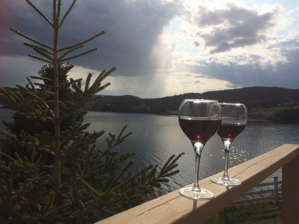 Enjoy an evening glass of your favorite beverage on your ensuite deck!