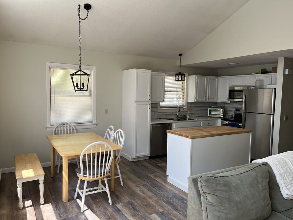 Kitchen with microwave and dishwasher 