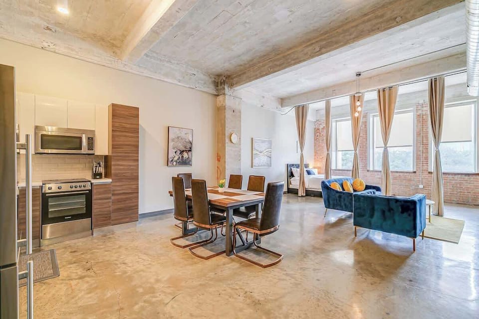 Share meals and make memories at this inviting dining table