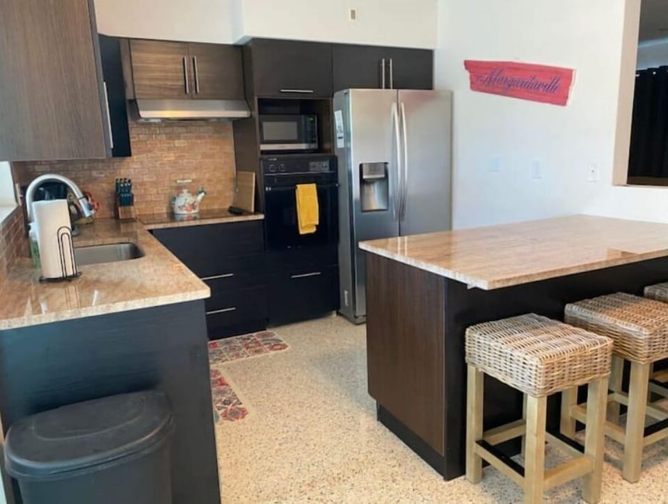 Fully stocked kitchen