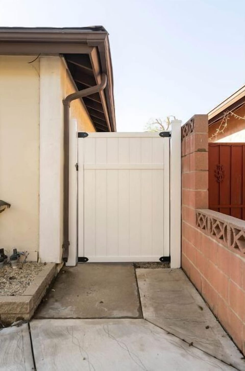 Gate leading to the property
