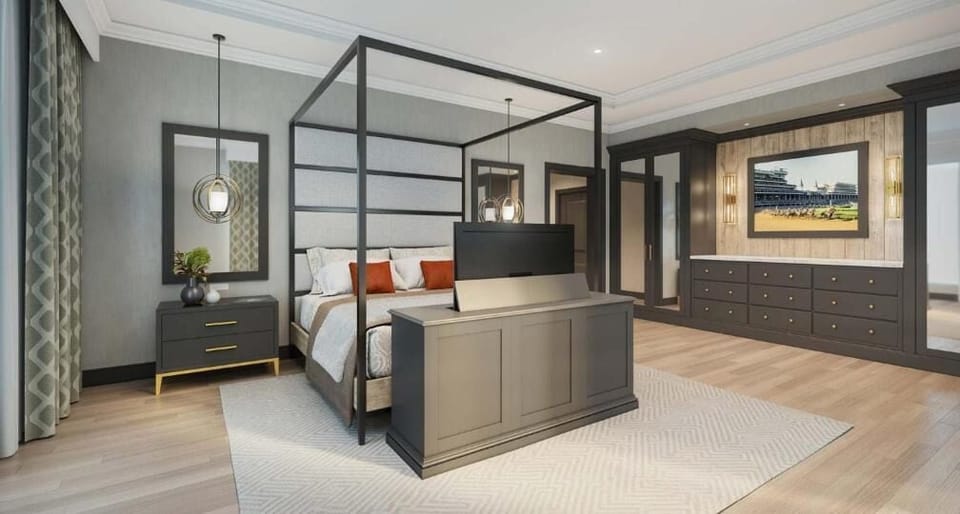 Presidential Suite, 2 Bathrooms | Premium bedding, in-room safe, desk, laptop workspace
