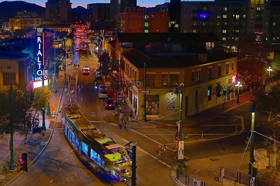 only 300 yards to street car terminal with access to U of A and downtown