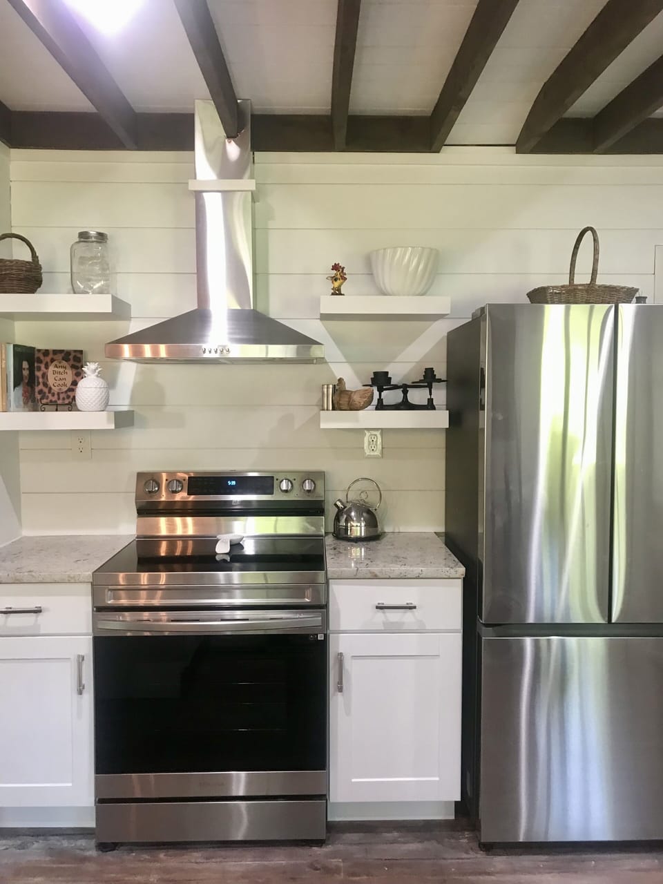 Many personal touches in this huge kitchen