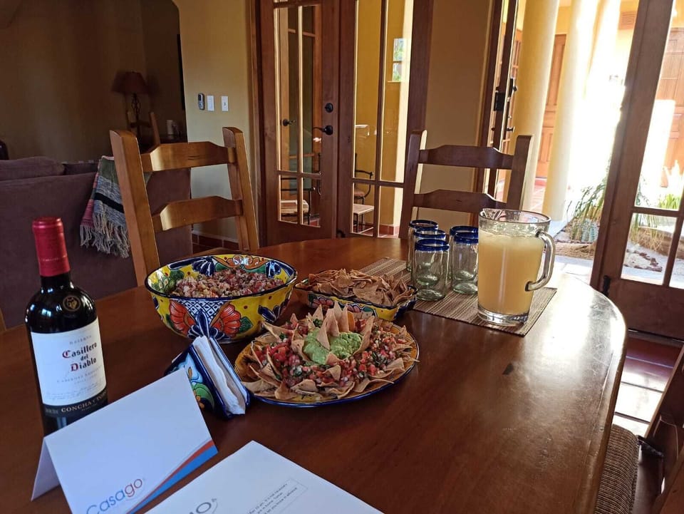 Additional services provide by CasaGo Include

- Fish Ceviche
- Guacamole
- Margaritas
- Home made chips
(service extra charge)