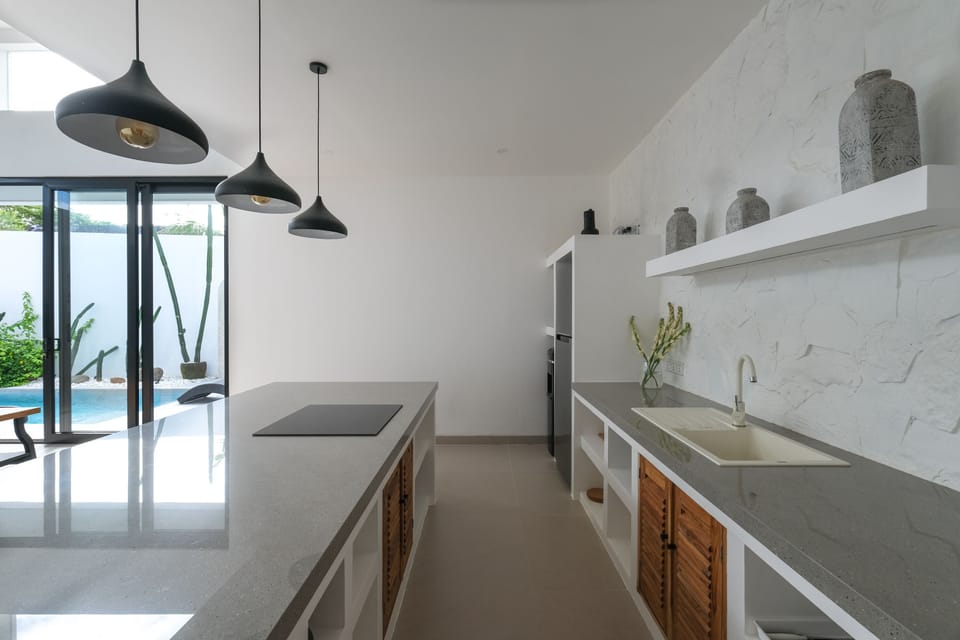 Villa, 2 Bedrooms | Private kitchen | Fridge, coffee/tea maker, toaster, blender