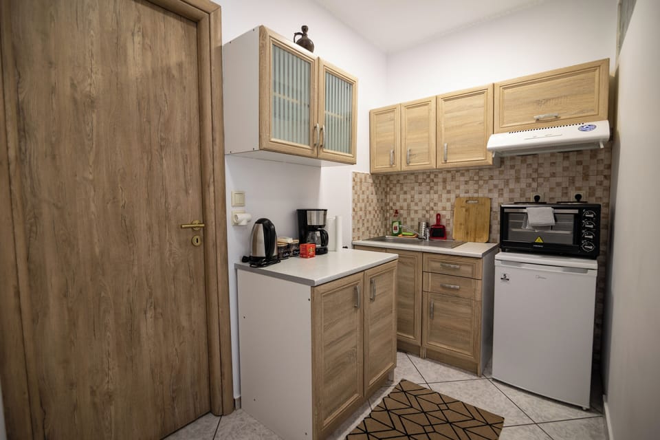 Junior Suite | Private kitchen | Fridge, microwave, oven, espresso maker