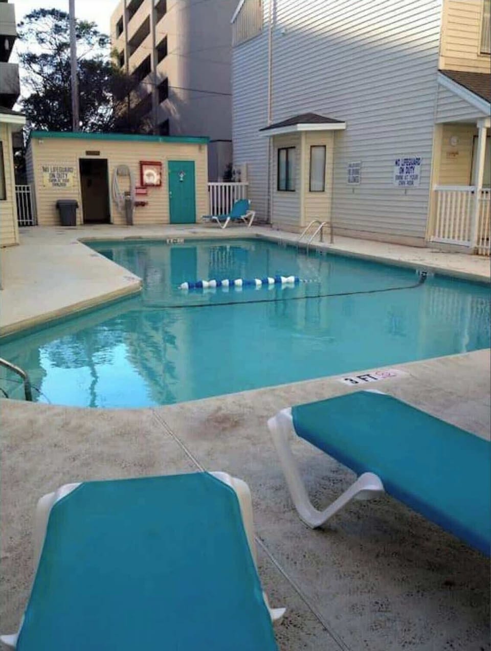 Dip and enjoy the outdoor pool