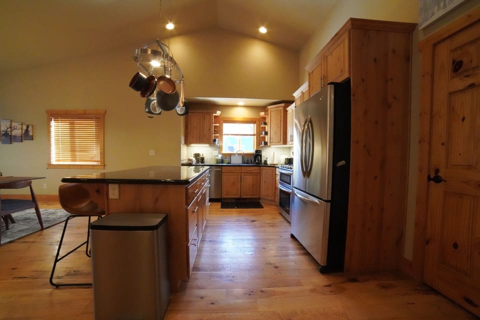 From the modern appliances to the wide array of cookware, this kitchen has everything you'll need to whip up meals for the whole group.