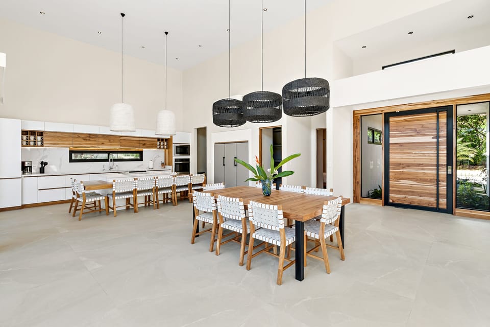 Wide open dining spaces