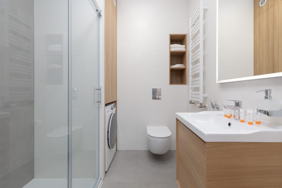 Lovely, beige design of the apartment. 