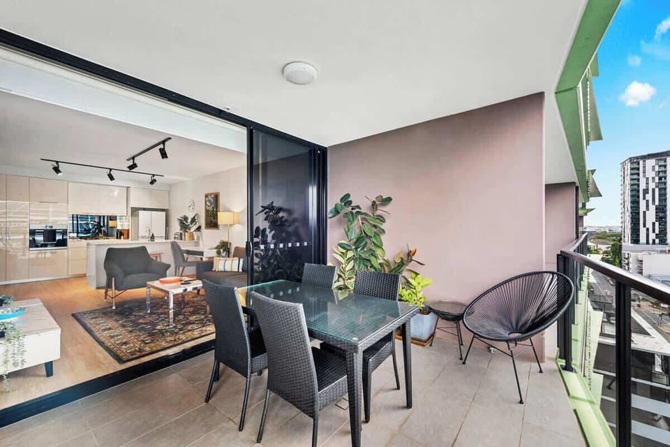 Enjoy the spacious balcony...