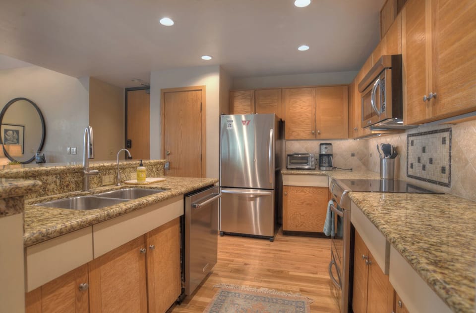 Fully stocked kitchen