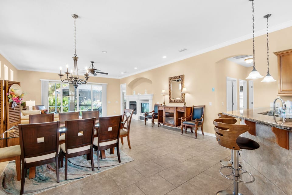 Dining to living room view