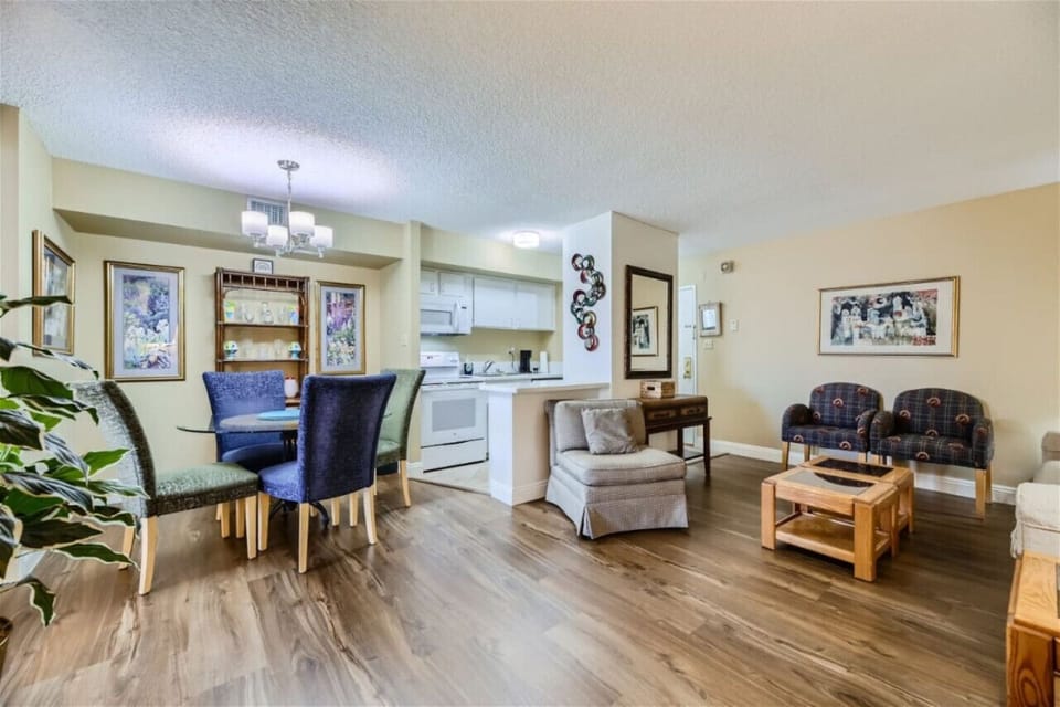 Step into modern elegance with our newly renovated home featuring stunning wood-like flooring.