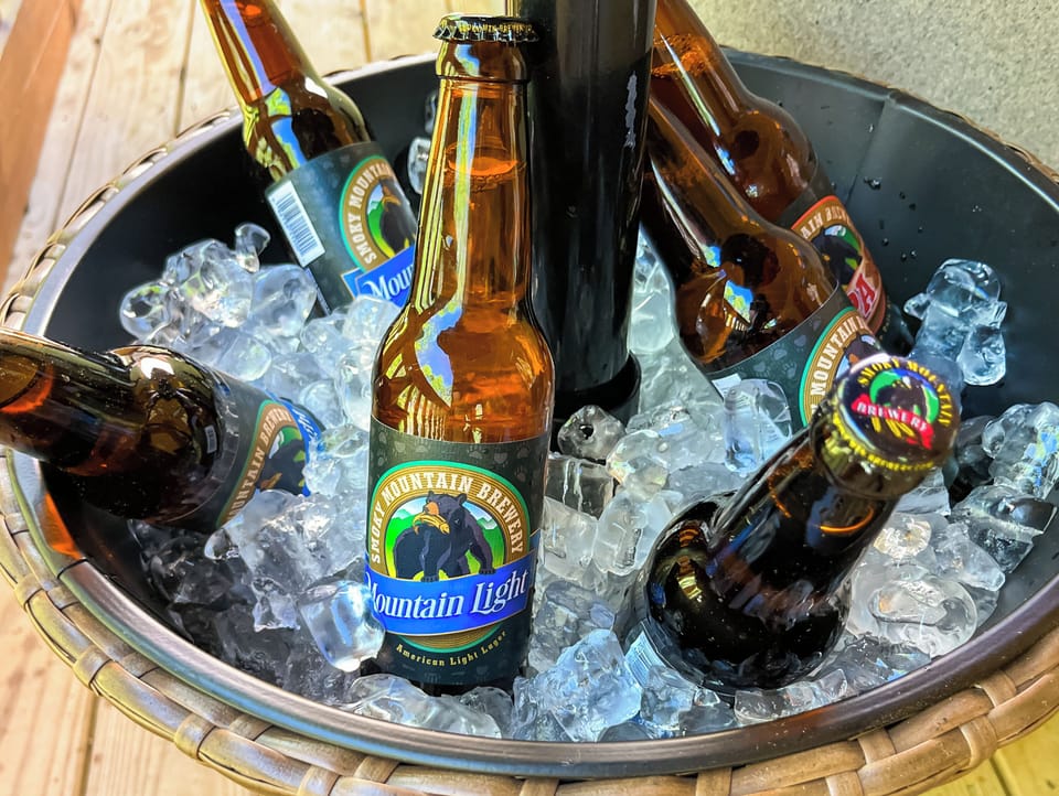 While you get warm in the hot tub, drinks stay ice cold.