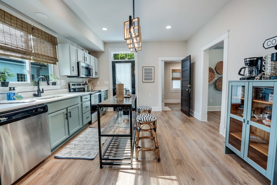 Large fully stocked kitchen