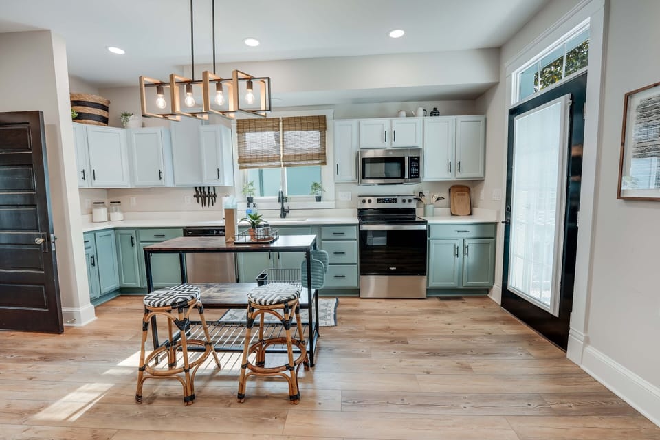 Large fully stocked kitchen