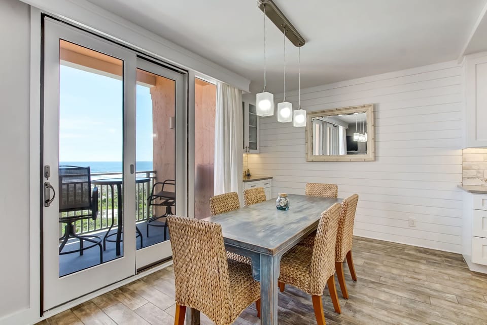 Dining Table with Seating for 6 Overlooking the Beautiful Atlantic Ocean