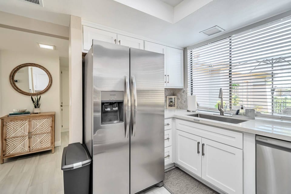 Kitchen has what you need to stay in and prepare your meals