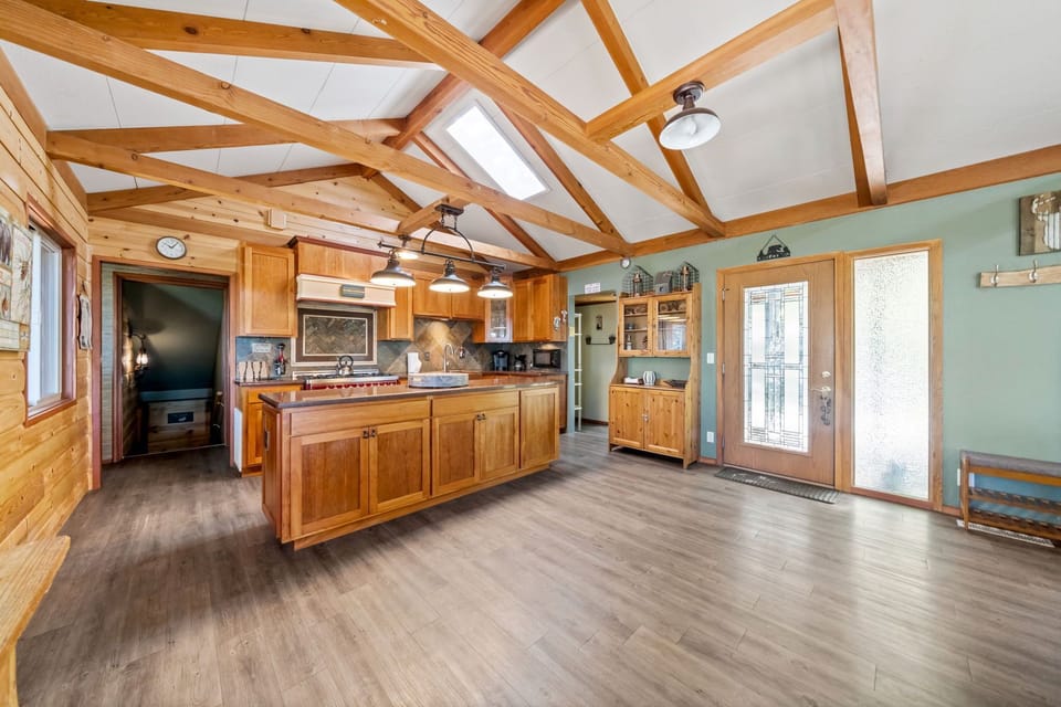 Large kitchen with island