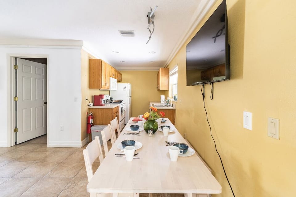Dining area with kitchen 