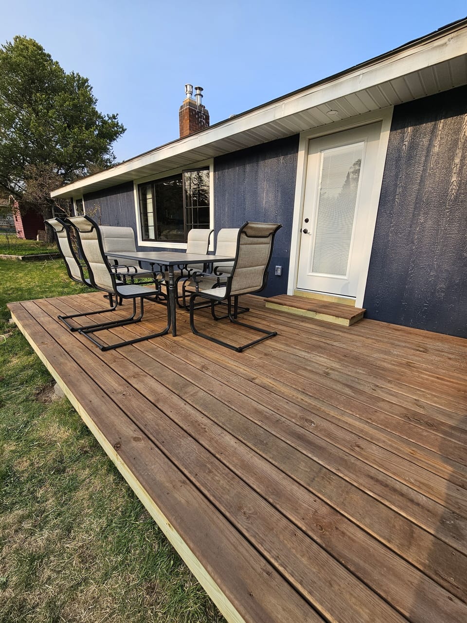 Backyard deck 
