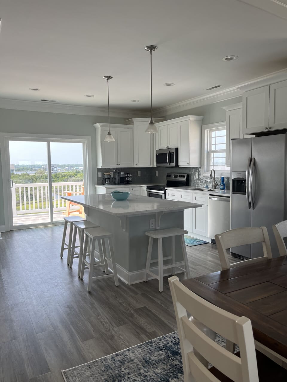 Open concept kitchen on the 4th floor