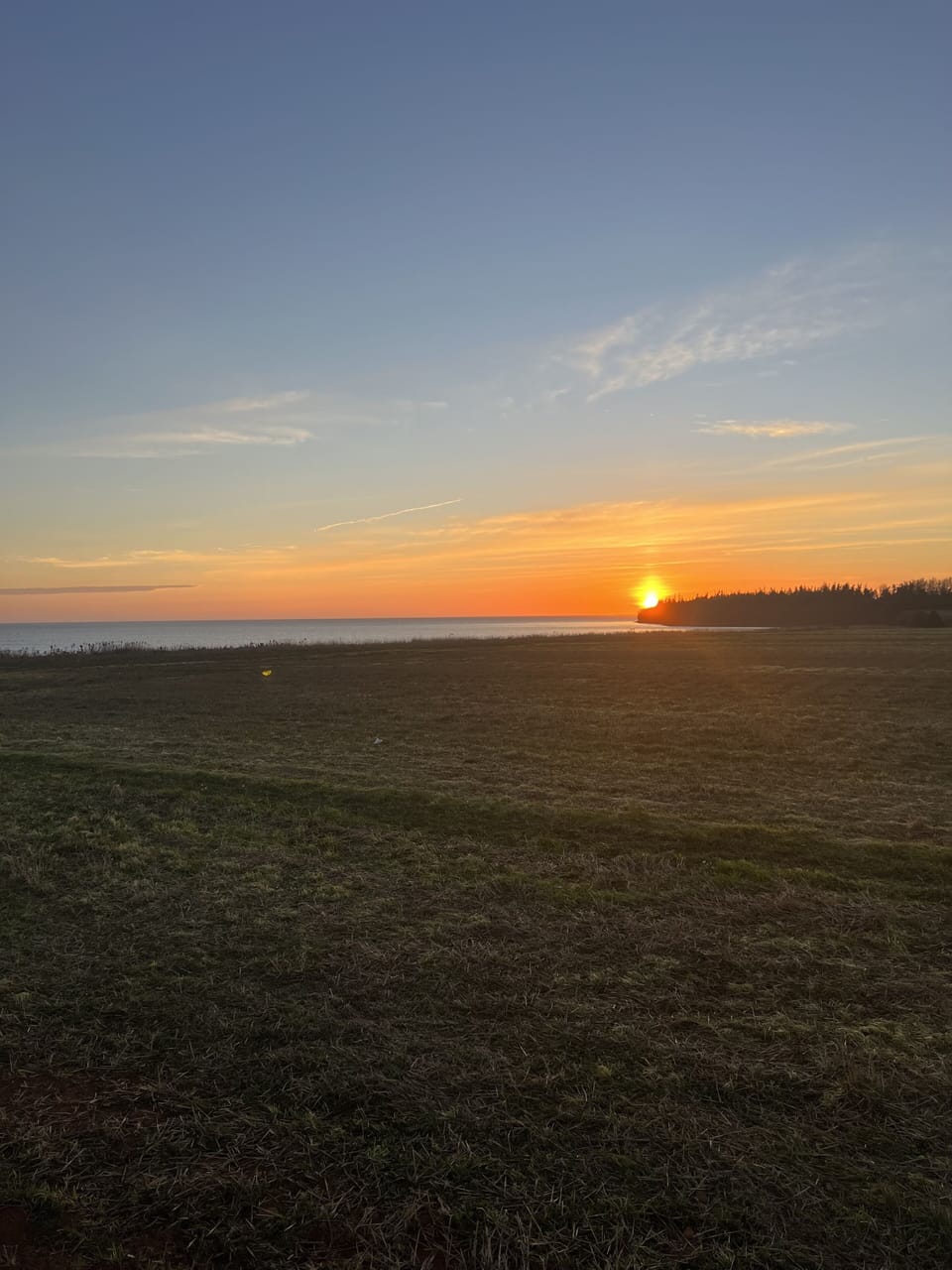 Sunrise from the cottage 