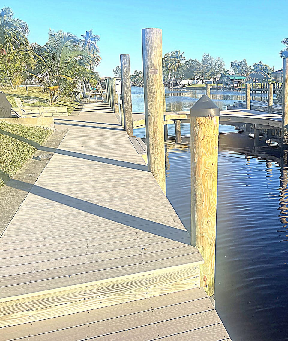 Large Dock for boating, fishing or relaxing