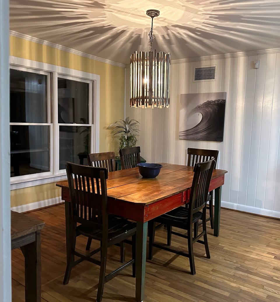 Dining room area opens to Kitchen