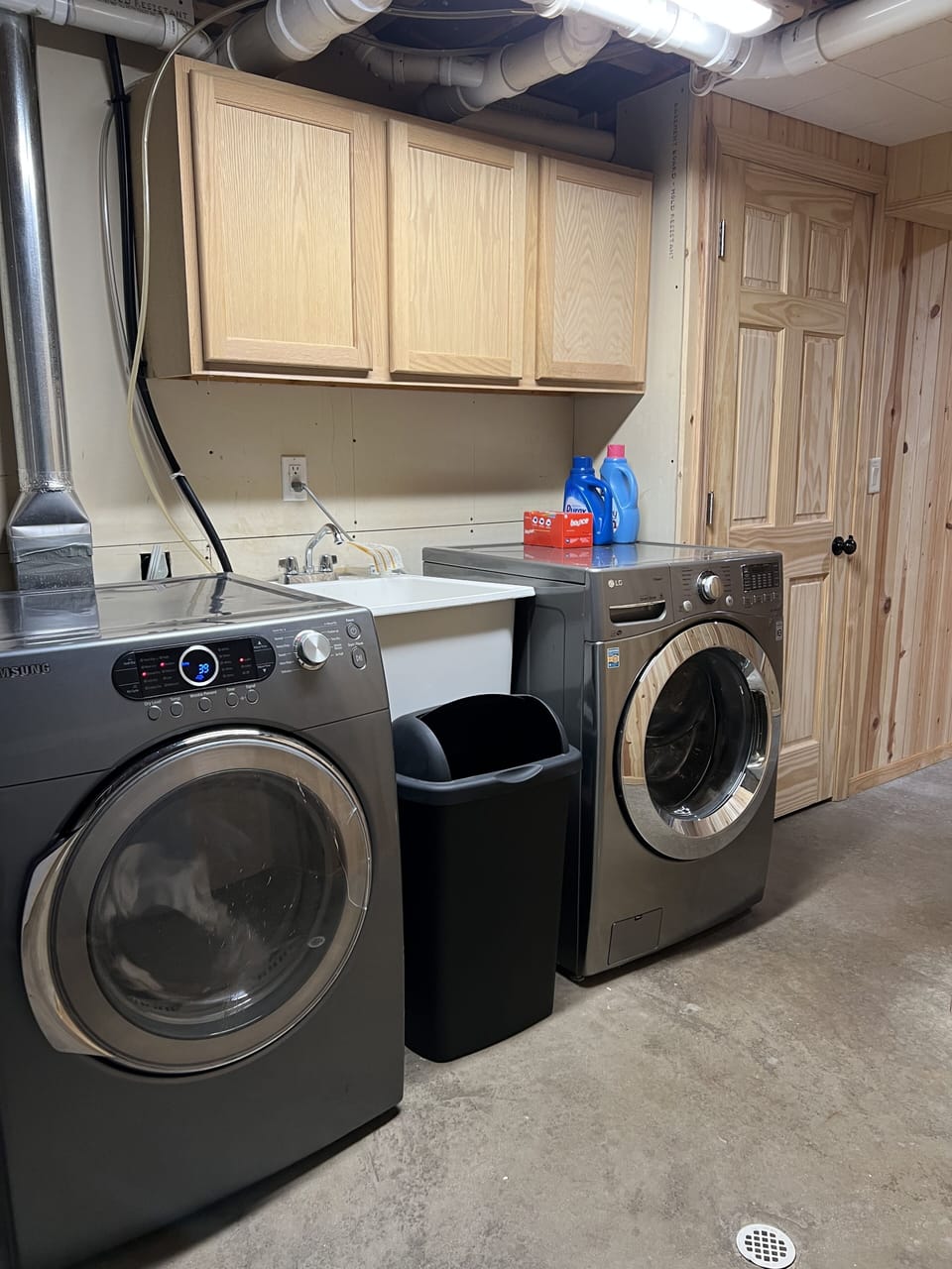 Downstairs laundry.