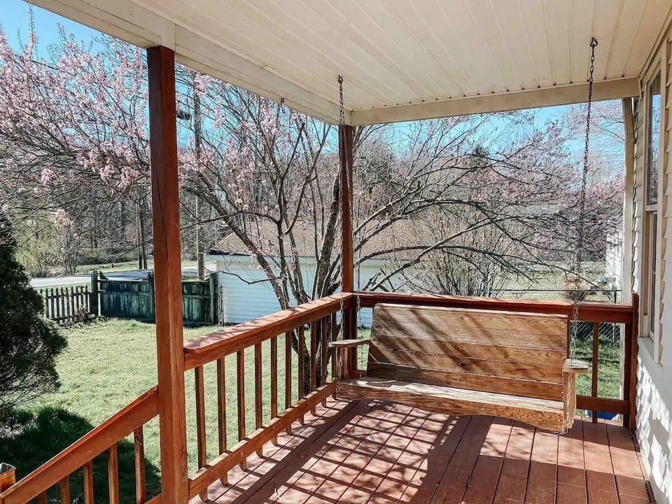 Front porch swing.