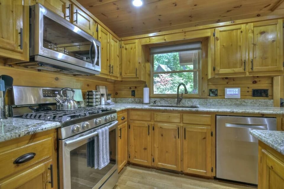 Fully stocked kitchen