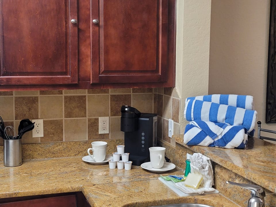 Kitchen with Keurig machine