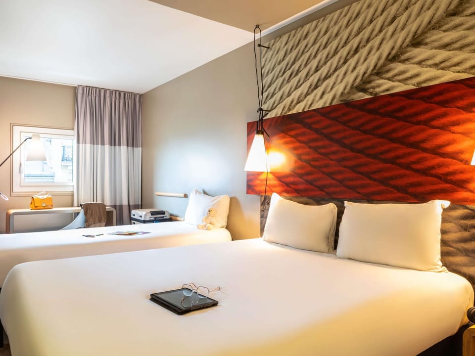 Standard Room, Multiple Beds | In-room safe, desk, soundproofing, iron/ironing board
