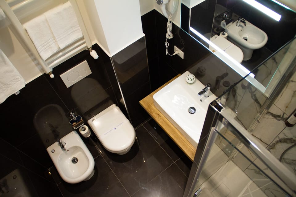 Deluxe Double or Twin Room, Balcony | Bathroom | Shower, free toiletries, hair dryer, bidet