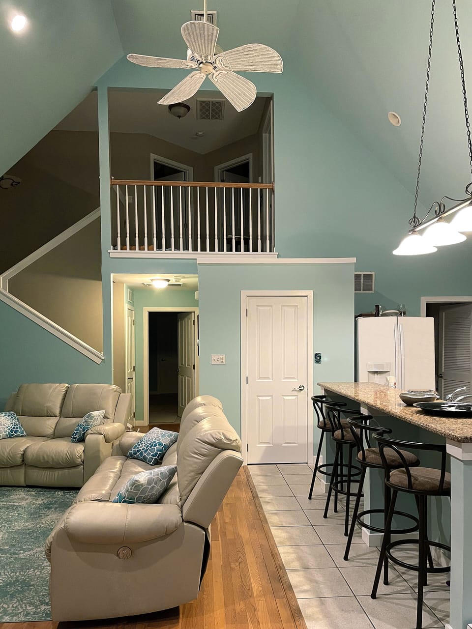 View of great room from front door.