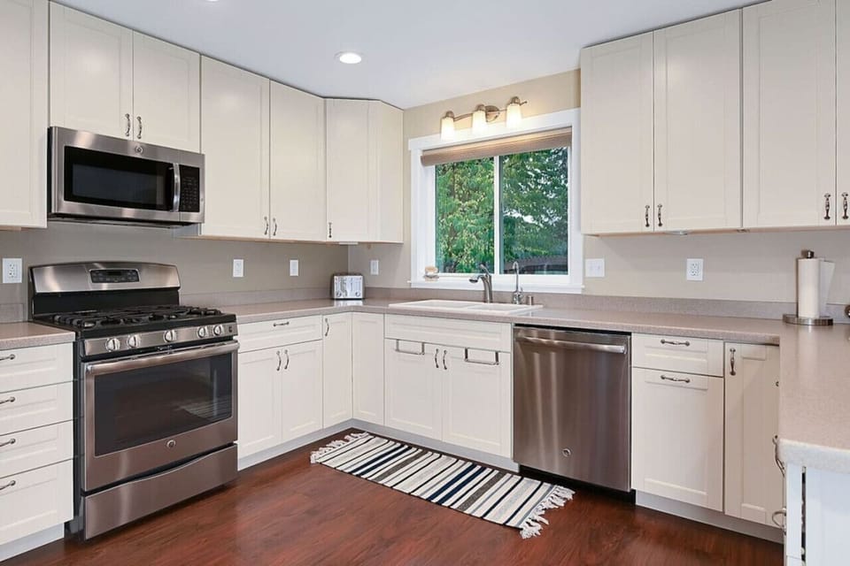 Close up of kitchen area.