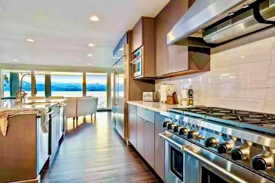 Luxury Cuisine featured by the famous Lisa Vanderpump in Vanderpump Rules. Wolf commercial 8 burner range and dual oven.