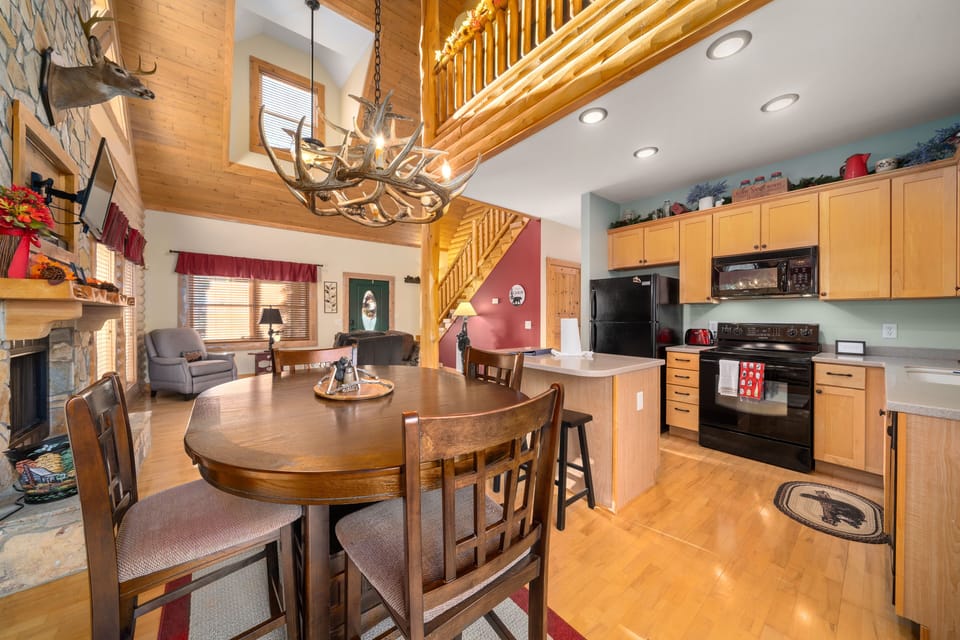 Dining Room/Kitchen open to living room. 