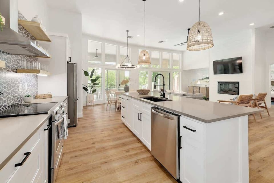 Enjoy plenty of counter space and stainless steel appliances. The formal dining area is just steps away when you're ready to serve.
