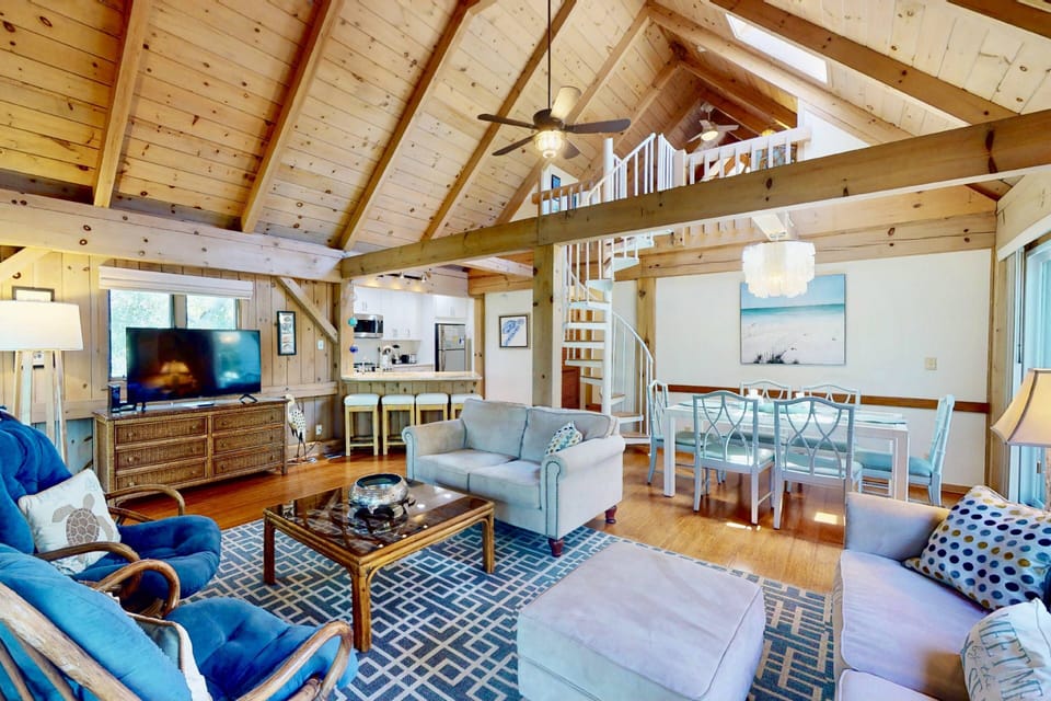 Lots of natural light in the living area