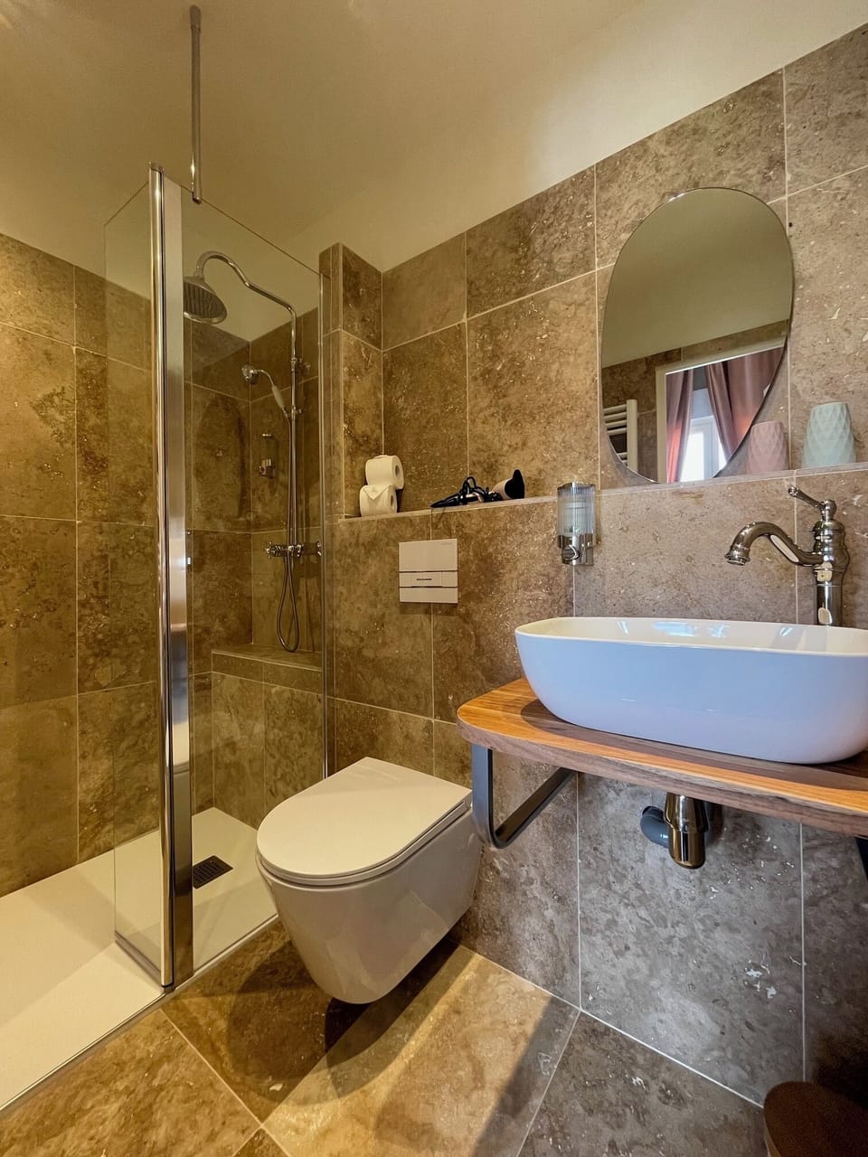 Premium Room, Balcony, Ocean View | Bathroom | Hair dryer, towels, soap, shampoo
